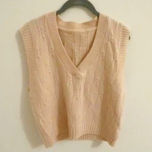 Pink Sweater Vest for Women